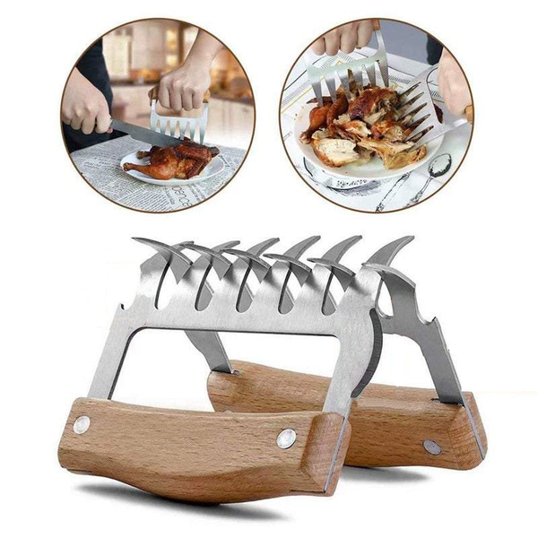 Kitchen Knives 3 In 1 Multi Function Meat Claws Shredder Food Cutters Beer Opener Barbecue Tools