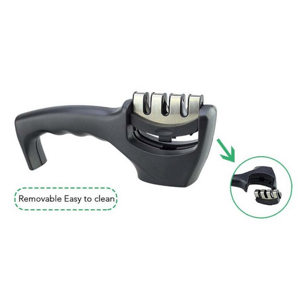 Knife Sharpener 3 Stage Professional Kitchen Supplies Sharpening Stone Grinder Knives Whetstone Tungsten Diamond Ceramic Sharper Sharpeners