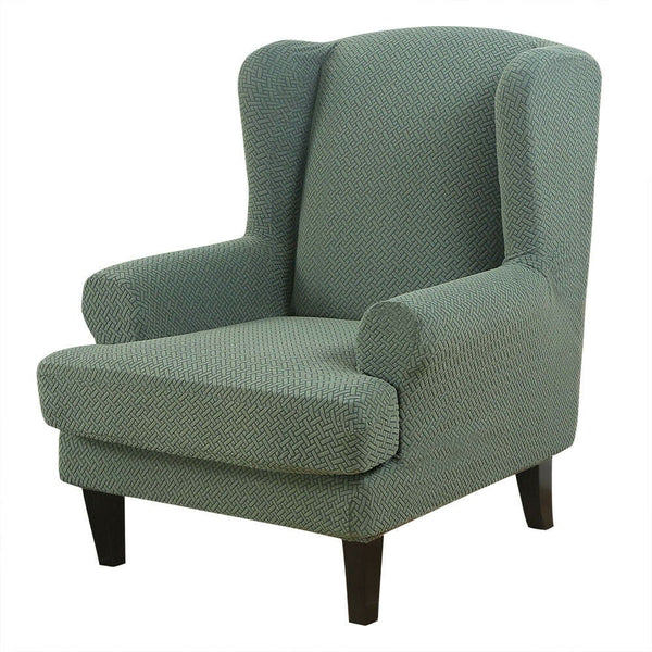 Knit Twill Stretch Wingback Chair Covers Back Armchair Slipcovers