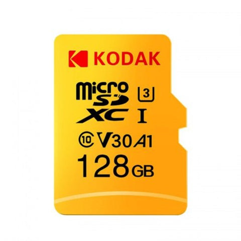 High Speed U3 A1 V30 Micro Sd Card Tf Yellow 128Gb
