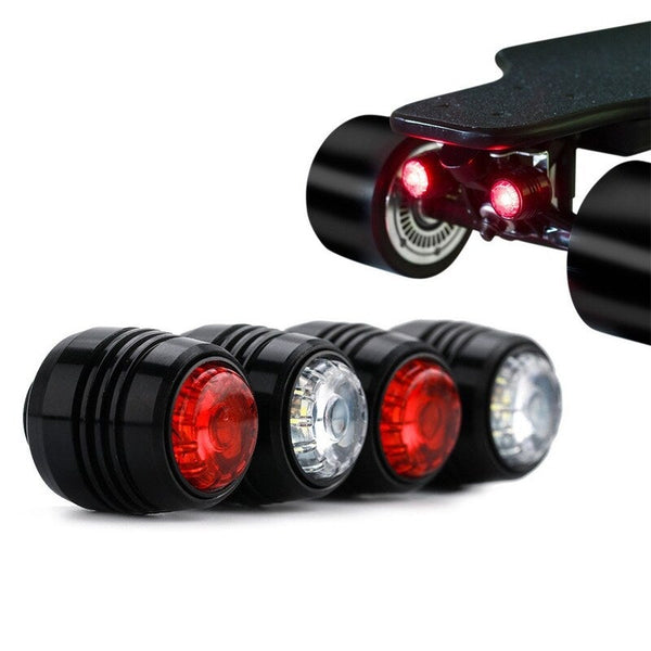 4Pcs Skateboard Led Lights Black Other Skateboarding
