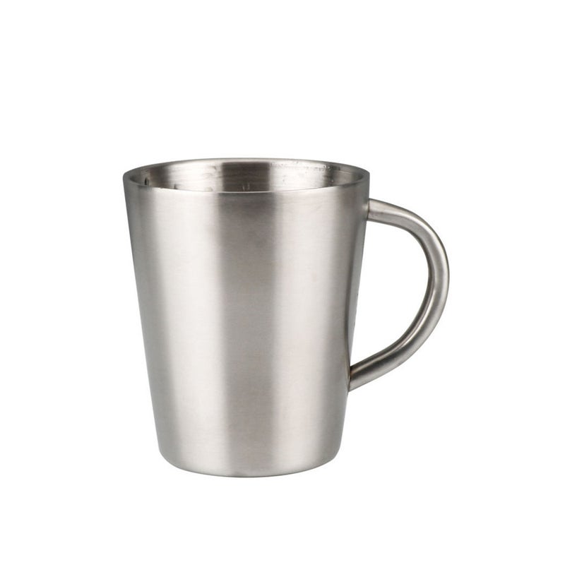 Korean Stainless Steel Double Layer Appliance Tea Coffee Cup Household Dining Shatter Resistant 4 Colors Cups Mugs