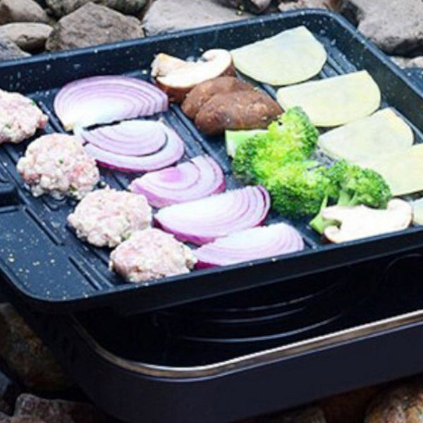 Korean Stove Top Bbq Grill Plate Pan Barbecue Tray For Samgyupsal Galbi Other Cookware