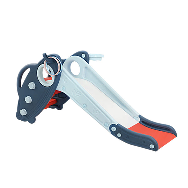 Keezi Kids Slide Set Outdoor Playground Basketball Hoop Ring Little One Activity Indoor Outdoor Play Sets