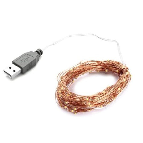 10M 100 Led Usb Decoration Light Strip Copper 1Pc String Lights