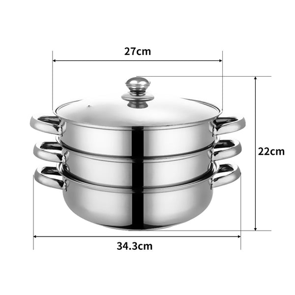 Toque Stainless Steel Steamer Meat Vegetable Steamers