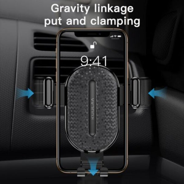 Car Phone Holder Gravity Stand Mobile Support In Mount Black Mounts & Holders