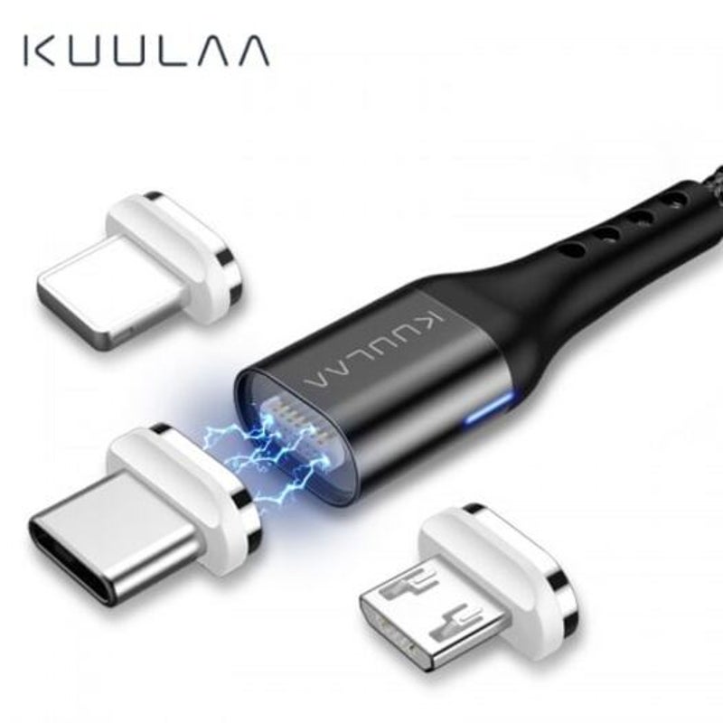 Magnetic Usb Cable Quick Charge Type Charger Micro Fast Charging Silver 1M Cables & Adapters