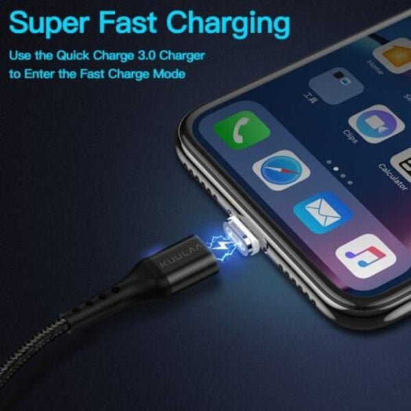 Magnetic Usb Cable Quick Charge Type Charger Micro Fast Charging Silver 1M Cables & Adapters