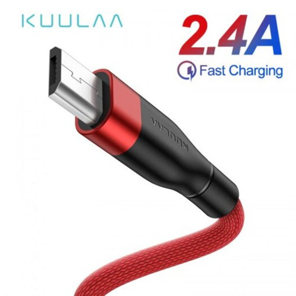 Micro Usb Cable Fast Charging Charger Lightning 2.4Afast Grey 1M Mirco