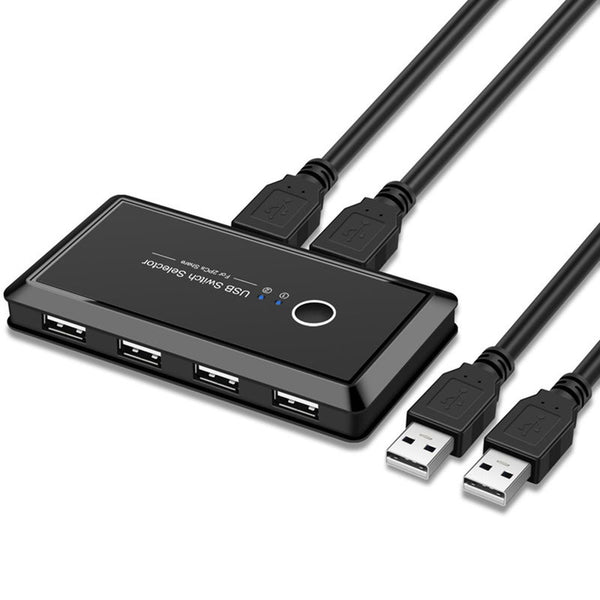 Kvm Switch Box 2 Computers Sharing 4 Usb Devices For Keyboard Scanner Projector Gdeals Usb Cables Hubs & Adapters