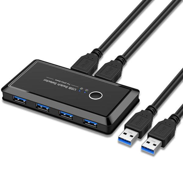 Kvm Switch Usb 3.0 Selector 2 Port Pcs Sharing 4 Devices Hub Kvm Switches