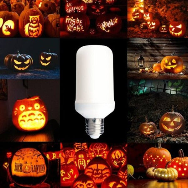 Led Flame Effect Fire 3 Modes Warm White Light Bulbs