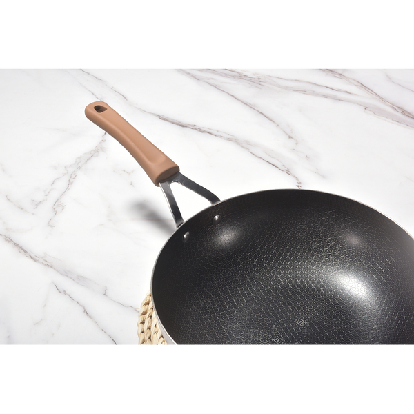 Kylin 3 Layer Stainless Steel Non Stick Noka Wok 30Cm Woks