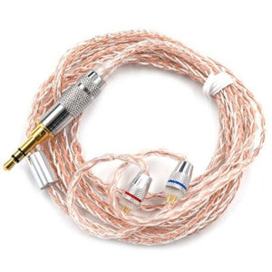 Copper And Silver Hybrid Plating Upgrade Line Earphone Cable Blanched Almond Mmcx Pin