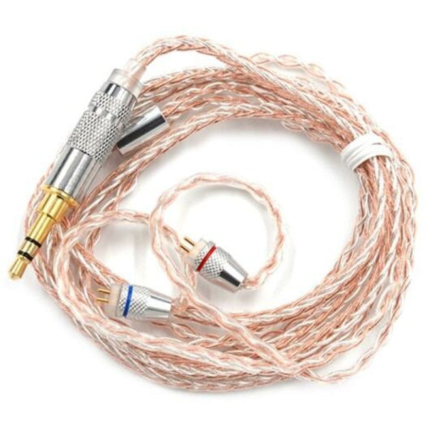 Copper And Silver Hybrid Plating Upgrade Line Earphone Cable Blanched Almond Mmcx Pin