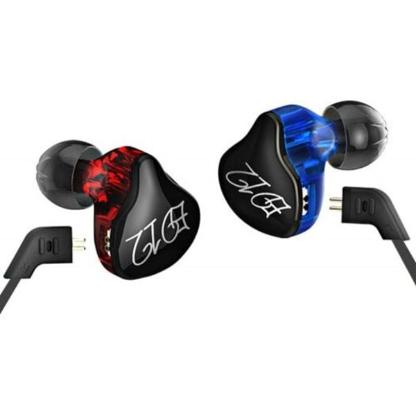 Ed12 Hifi Music In Ear Earphones With Mic Blue Red Earbuds