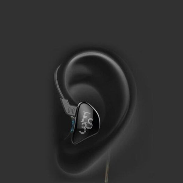 Es3 In Ear Detachable Hifi Earphones Black Purple Without Line Control Earbuds