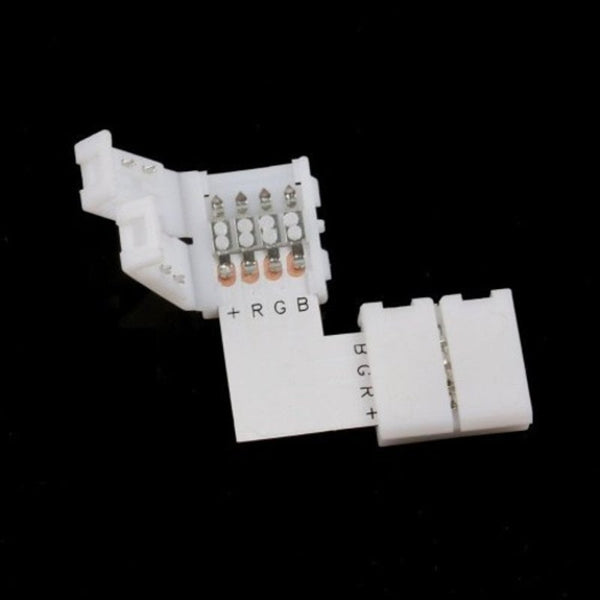 L Shape Connector 5 Pack Right Angle Corner Solderless Connectorfor 3528 5050 Smd Led Strip Lights 10Mm 2Pin String Lights
