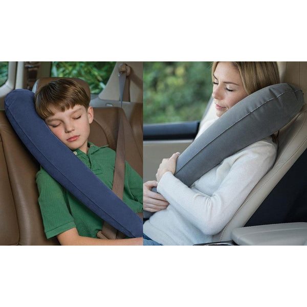 L Shaped Portable Inflatable Travel Pillow Neck Cushion Car Flight Rest Support