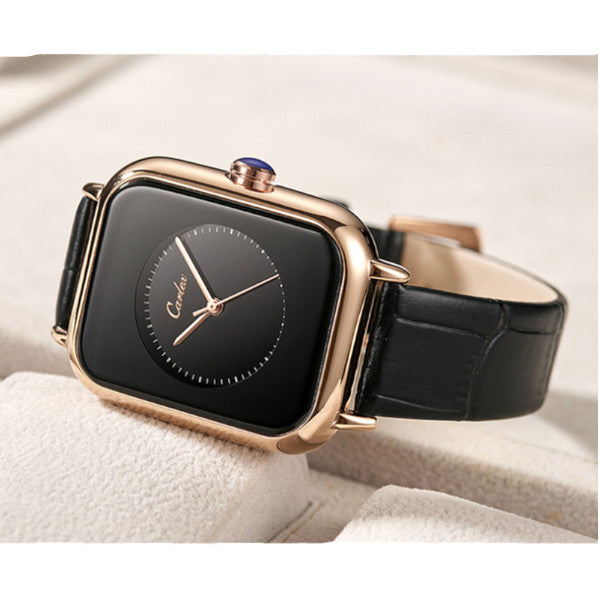 Veile Studios L.1062 Fashion Simple Small Square Watch Casual Waterproof Ladies Quartz Belt Watches