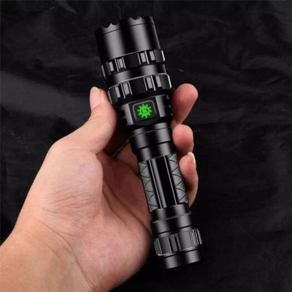L2 5Modes 1600 Lumens Usb Rechargeable Camping Hunting Led Flashlight Black Flashlights