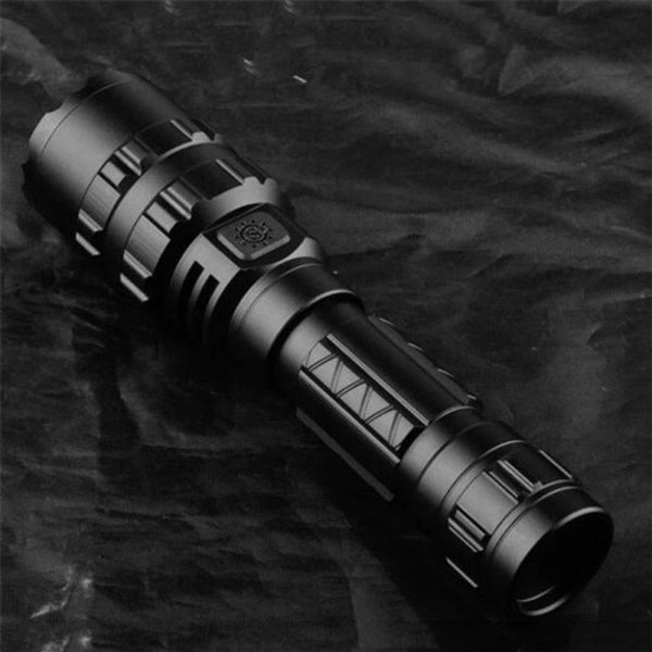 L2 5Modes 1600 Lumens Usb Rechargeable Camping Hunting Led Flashlight Black Flashlights