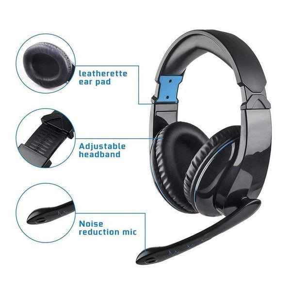 Gaming Headsets L5 3.5Mm Over Ear Headphones Stereo Music Earphone With Adjustable Microphone For Pc Laptop Smart Phone