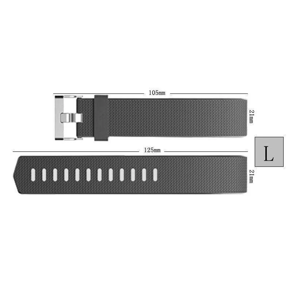 L Size Silicone Watch Wrist Sports Strap For Fitbit Charge Band Wristband Replacement Rose Red Watch Bands