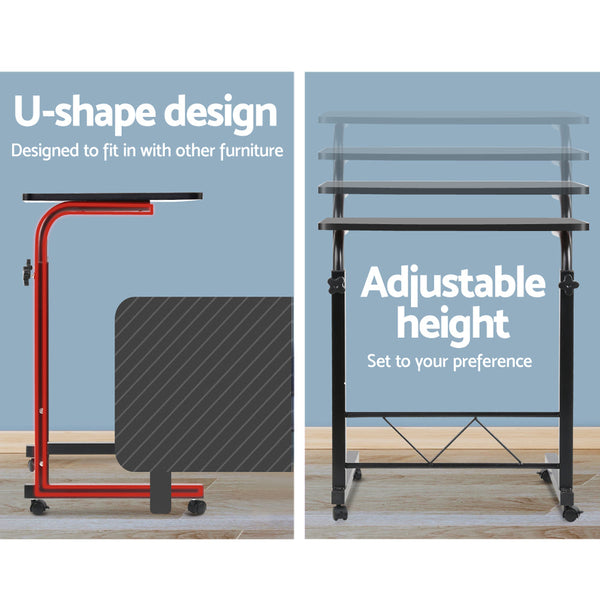 Artiss Laptop Table Desk Portable Black Laptop Desks