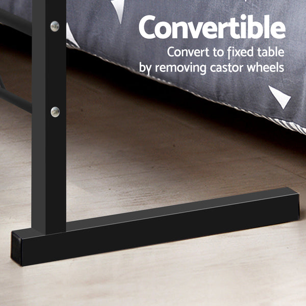 Artiss Laptop Table Desk Portable Dark Wood Laptop Desks