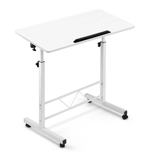 Artiss Mobile Laptop Desk Notebook Computer Study Office Table White Standing Desks