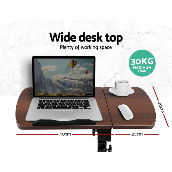 Artiss Laptop Table Desk Stand Walnut Standing Desks