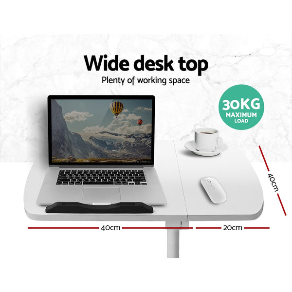 Artiss Laptop Table Desk Stand White Standing Desks
