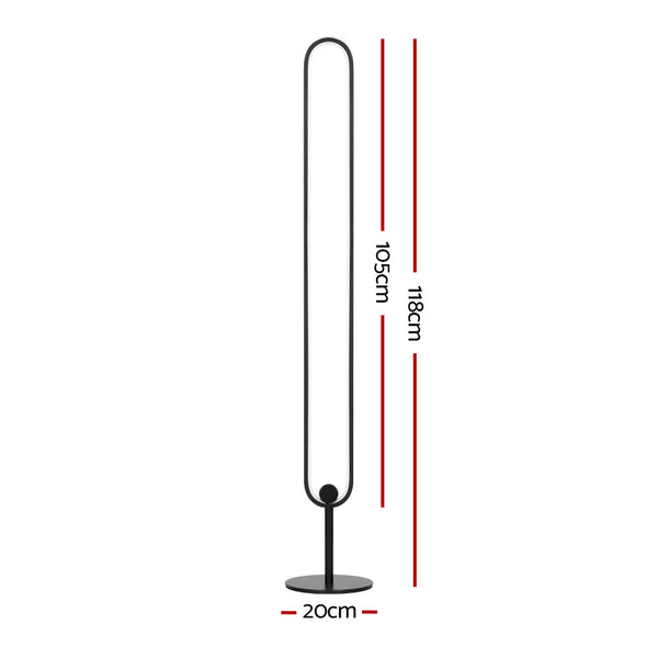 Artiss Rgb Led Floor Lamp Colour Light Stand Corner Mordern Living Room 118Cm Lamps