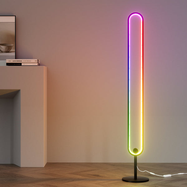 Artiss Rgb Led Floor Lamp Colour Light Stand Corner Mordern Living Room 118Cm Lamps