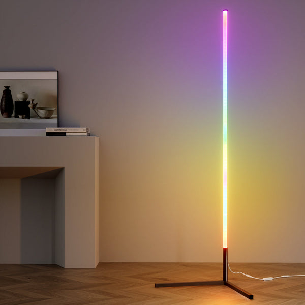 Artiss Rgb Led Floor Lamp Corner Colour Light Stand Mordern Living Room 150Cm Lamps