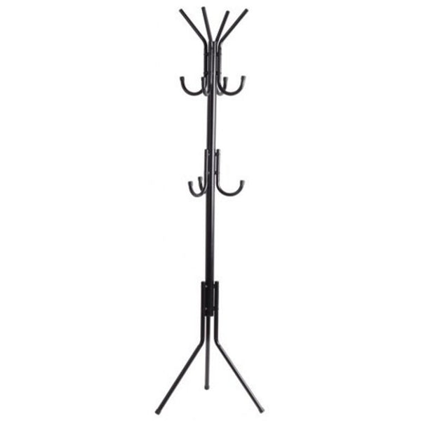 Hf Coa Xjc R 3 Tier Metal Coat Rack With Hook Black Coat & Hat Racks