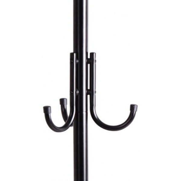 Hf Coa Xjc R 3 Tier Metal Coat Rack With Hook Black Coat & Hat Racks