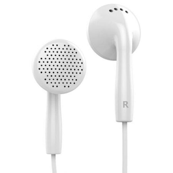 In2 Universal Stereo Flat Earphone Round Wire With Wheat White