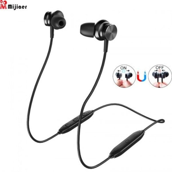 L33 Bluetooth Wireless Earphones Audifonos Magnetic Switchin Headset Black Headsets