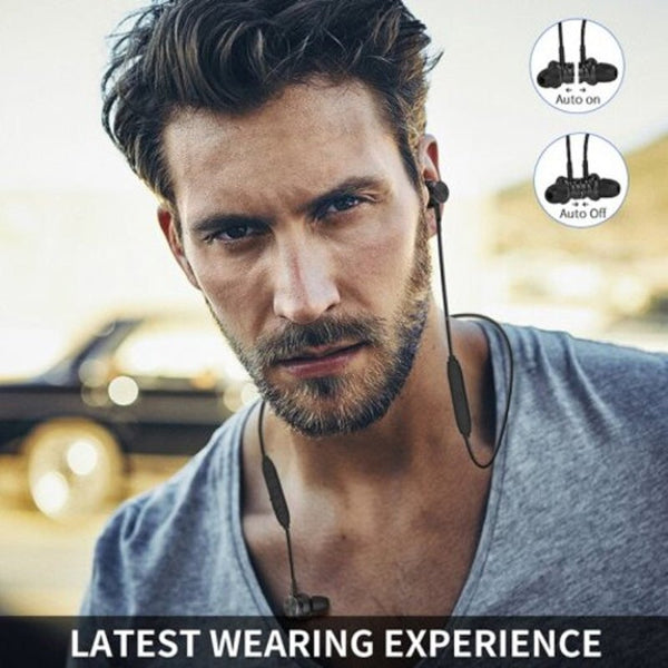 L33 Bluetooth Wireless Earphones Audifonos Magnetic Switchin Headset Black Headsets