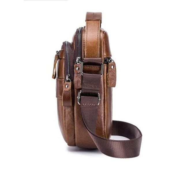 Men's Fashion Small Crossbody Bag Brown Bags