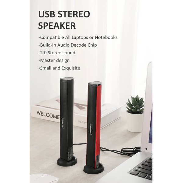 Laptop Speaker Usb Wired With Subwoofer Sound Box For Computer