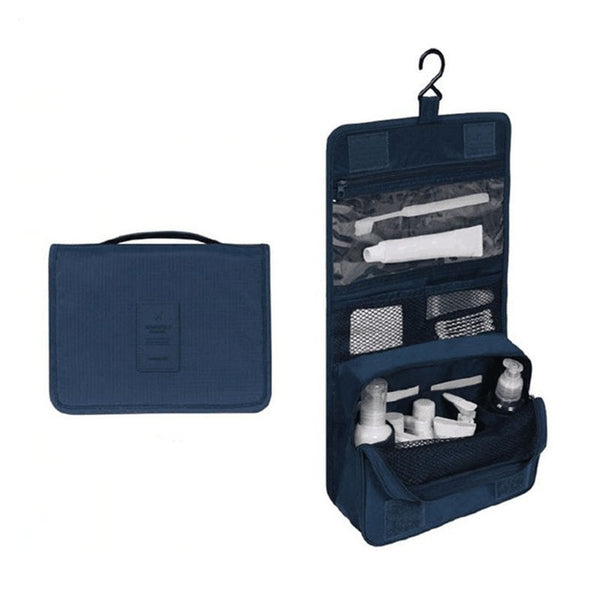 Large Capacity Bathroom Cosmetic Storage Bag With Hanging Hook For Travel Makeup Bags & Cases