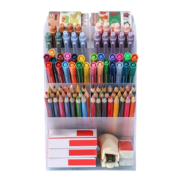 Large Capacity Pen Holder Storage Organiser With 9 Compartments