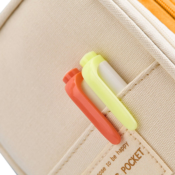 Pencil Cases Large Capacity Pencil Case Pouch Storage Bag Double Zipper Design Expandable