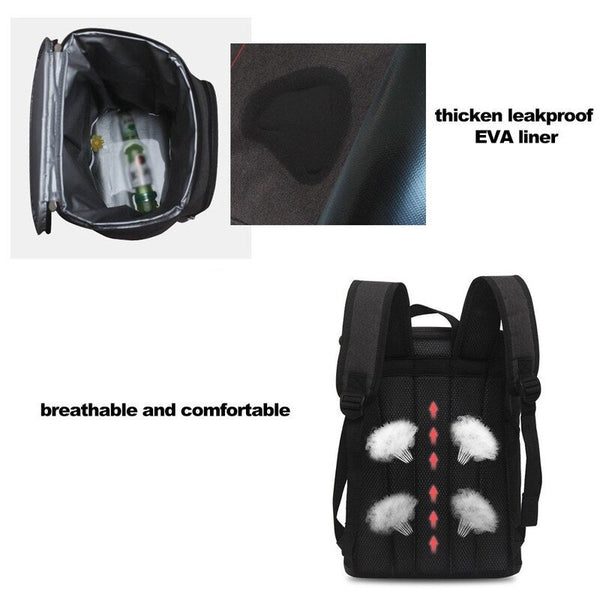 Large Capacity Picnic Bag Black Lunchboxes & Bags