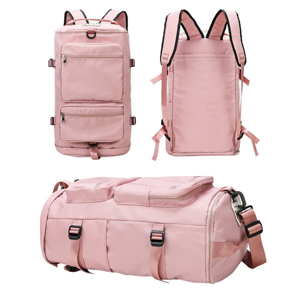 Large Capacity Travel Backpack Sport Gym Bag With Shoe Compartment Sports Gym Bags