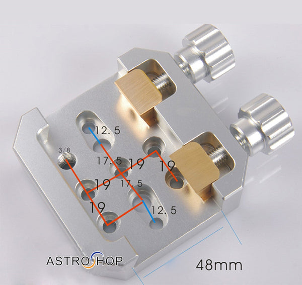 Large Universal Vixen Mounting Platform Dual Clamp With 2 Brass Screws Other Telescope Parts